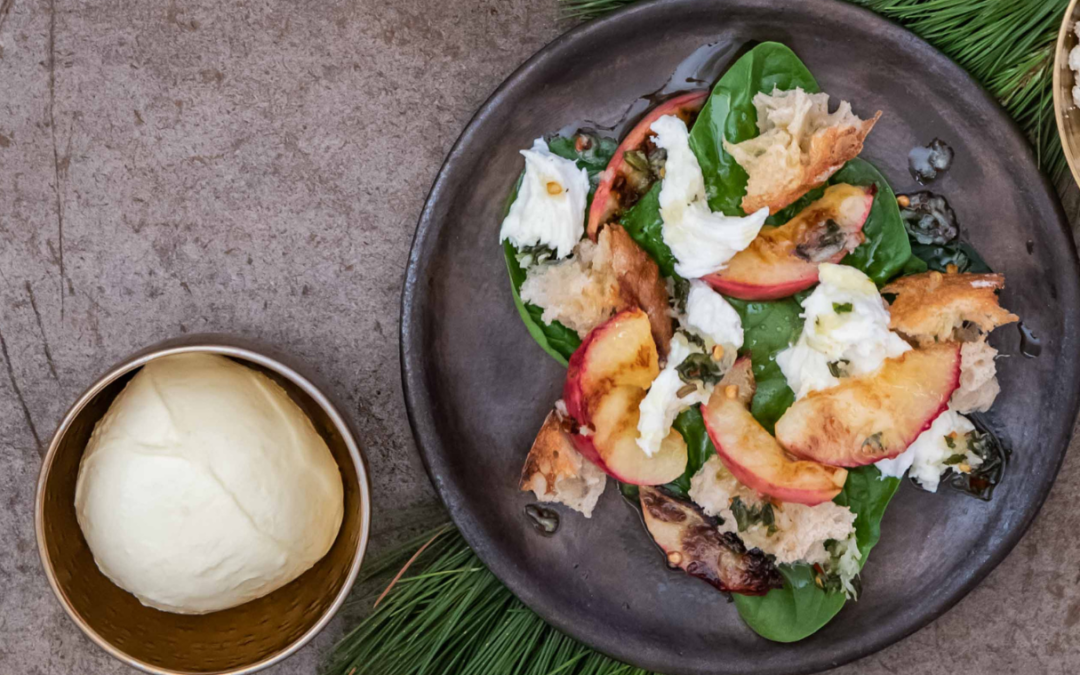 ZANDAM MOZZARELLA DI BUFALA AND ROASTED NECTARINE SALAD